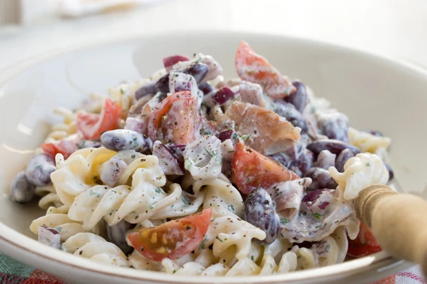 Nudelsalat nach Cowboy-Art