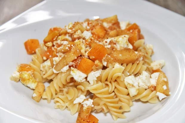 K&uuml;rbis - Apfel - Sauce mit Feta