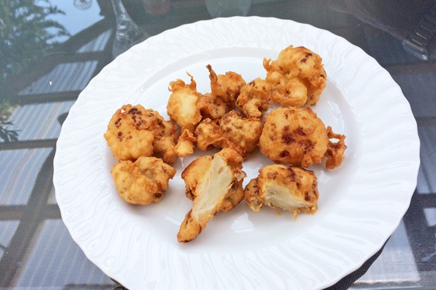 Karfiol in Bier-Parmesan-Backteig