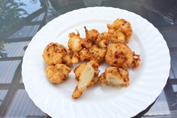Karfiol in Bier-Parmesan-Backteig