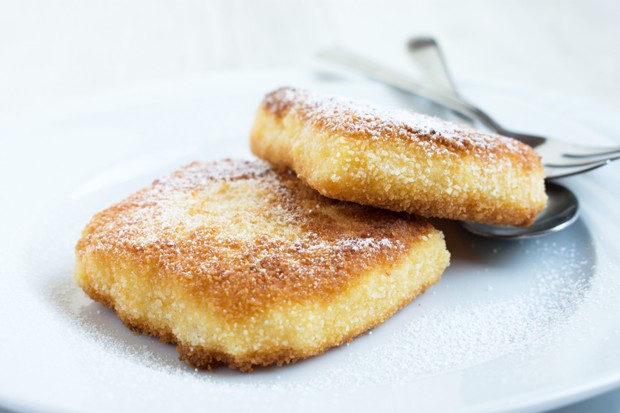 Grießschnitten paniert