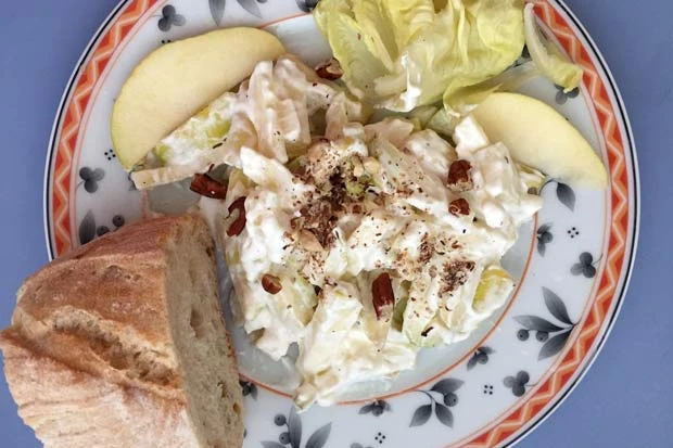 Einfacher Waldorfsalat