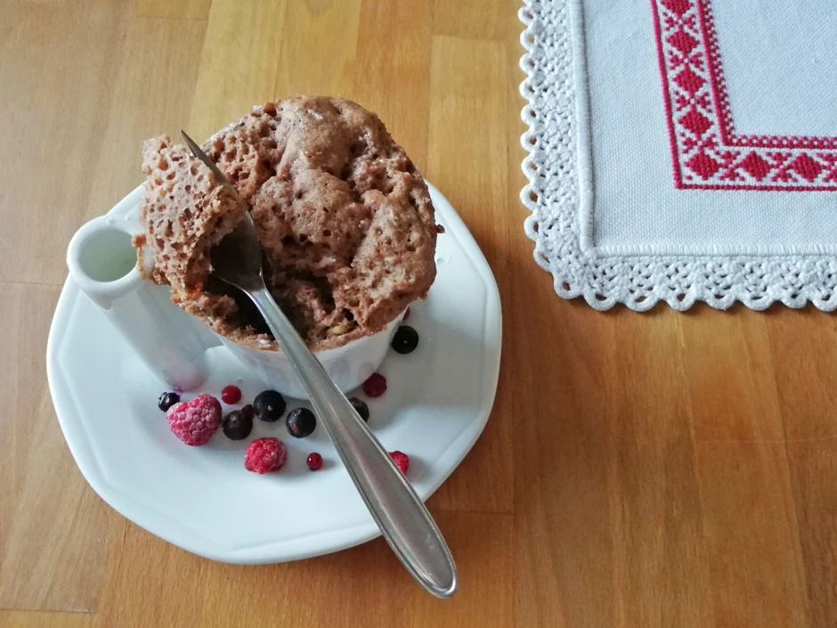 150 Kalorien-Tassenkuchen