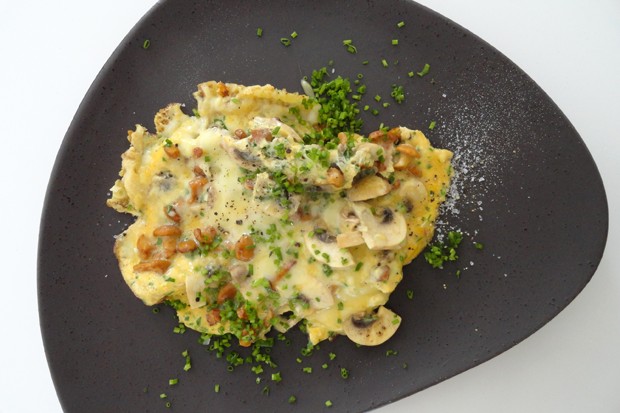 Pilz-Omlett mit Schnittlauch
