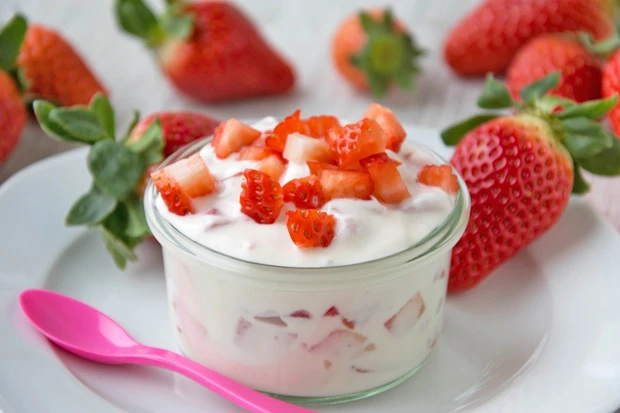 Erdbeer-Topfen-Dessert