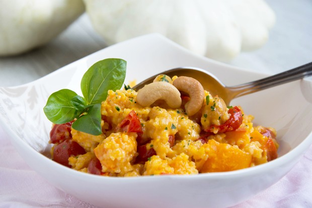 Couscous - Pfanne mit Kürbis und Cashews