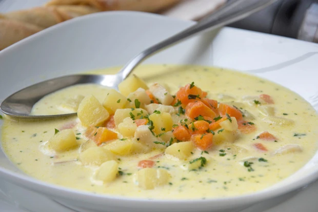 Erd&auml;pfel-Rahmsuppe