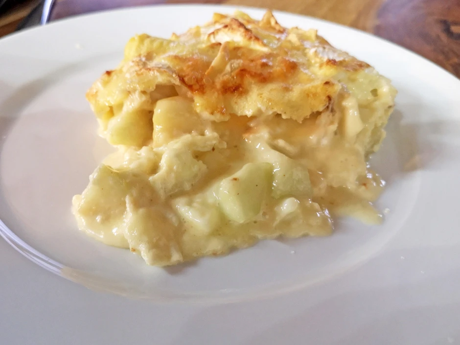 Gnocchi - Auflauf mit Birnen und Camembert