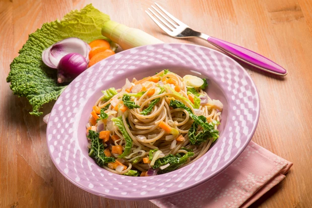 Spaghetti mit Wirsing