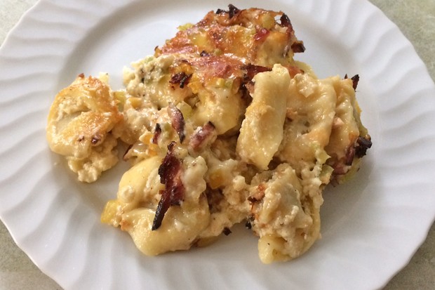 Tortellini-Auflauf mit Speck