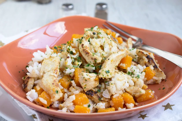Huhn mit K&uuml;rbis