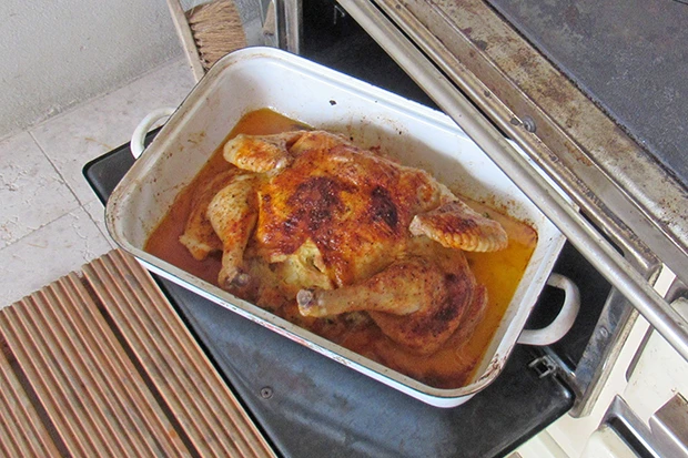 Gefülltes Huhn