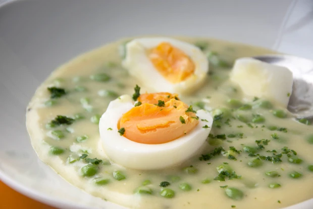 Eier in Senfsauce