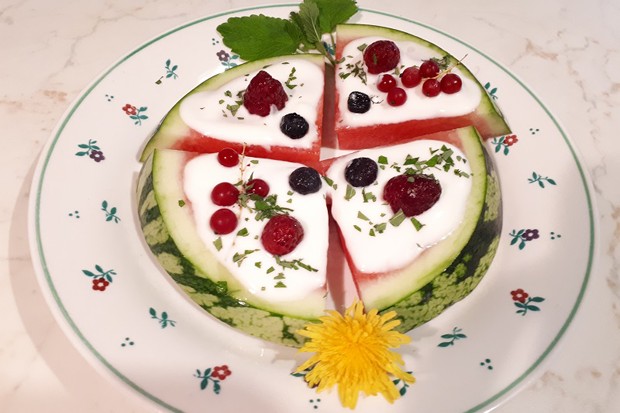 Wassermelonen-Pizza