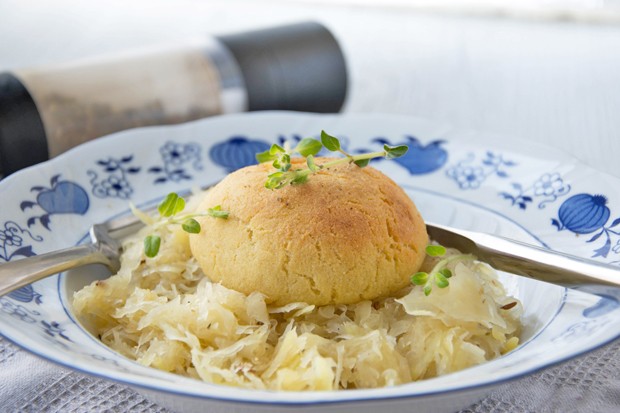 Gebackene Grammelknödel
