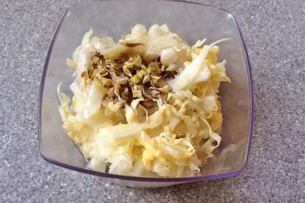 Chinakohlsalat mit Kürbiskernöl