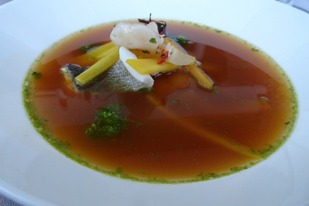Fischsuppe mit Safran