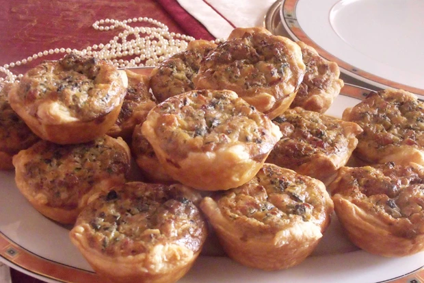 Pikante Bl&auml;tterteig-Schafk&auml;se-Muffins