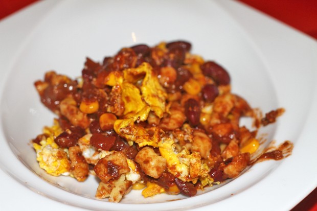 Eiernockerl im Chili - Style