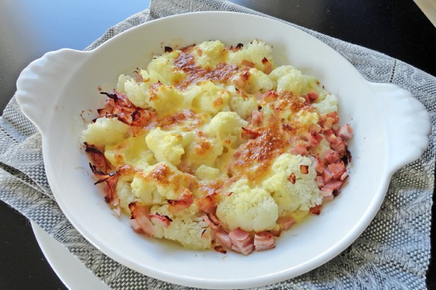 Karfiol mit Schinken