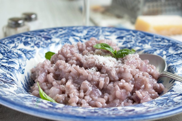 Risotto mit Rotwein