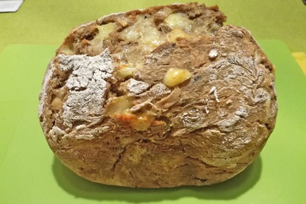 Gesundes Bauernbrot mit Käse