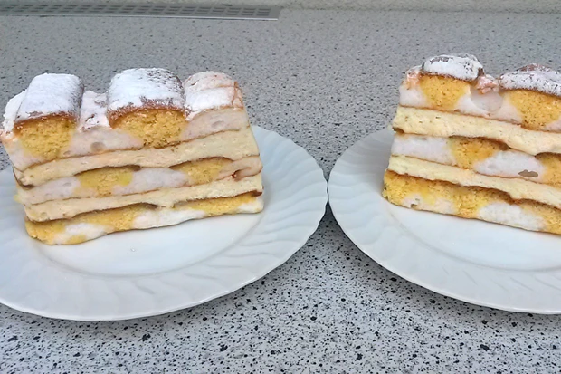 Kardinalschnitte mit Mascarponecreme