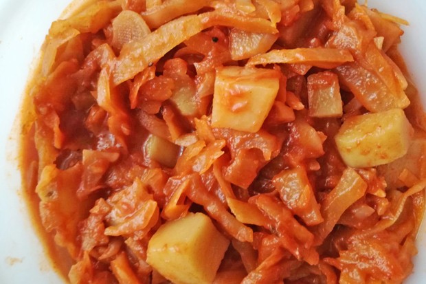 Paradeiskraut mit Kartoffeln