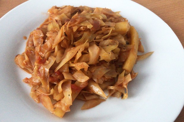 Paradeiskraut mit Kartoffeln