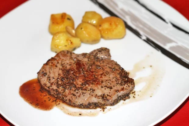 Pfeffer-Steak mit Sherry