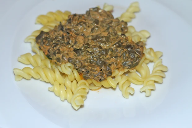 Spinat-Ziegenk&auml;se-Sauce