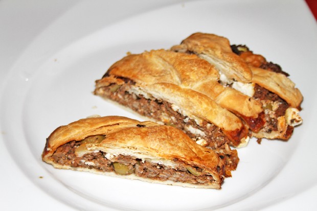 Griechischer Strudel mit Lammfaschiertem