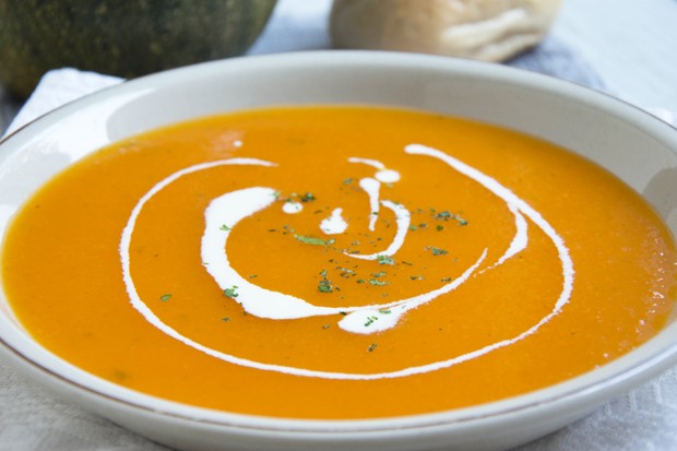 Einfache Kürbissuppe