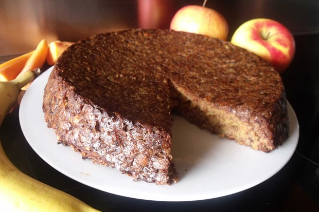 Haferflocken-Karotten-Kuchen ohne Zucker