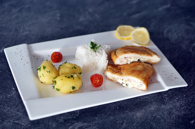 K&uuml;rbiskernschnitzel