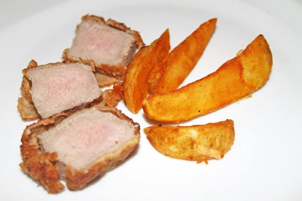 Gebackenes Wildschweinr&uuml;ckensteak