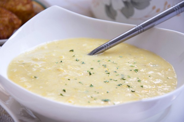 Mais-Paprikacremesuppe