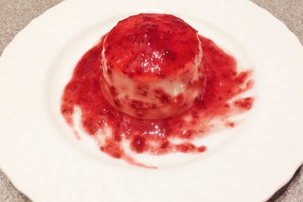 Panna Cotta mit Himbeersauce