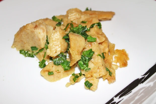 Geröstete Knödel mit Bärlauch