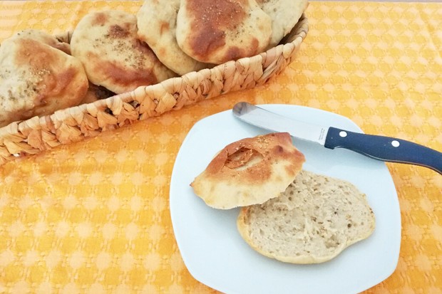 Dinkel-Fladenbrötchen