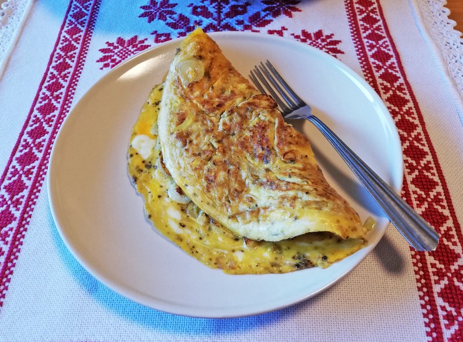 Zwiebelomelette