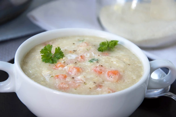 Karotten-Grießsuppe
