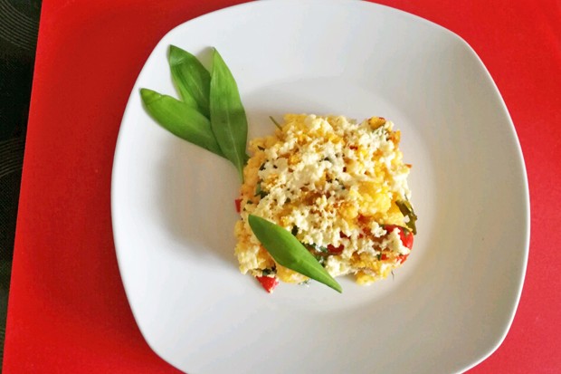 Überbackener Polenta