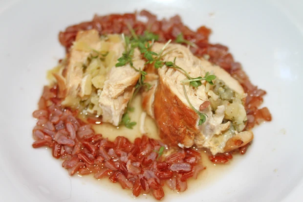 H&uuml;hnerbrust mit Kartoffelf&uuml;lle
