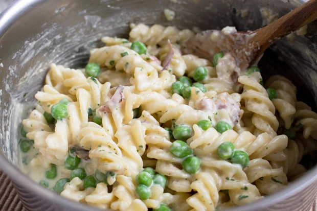 One Pot Pasta mit Salami