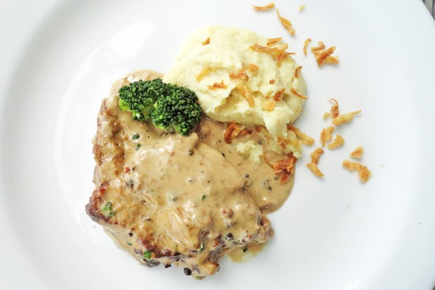 Beiriedschnitte in Pfeffersauce