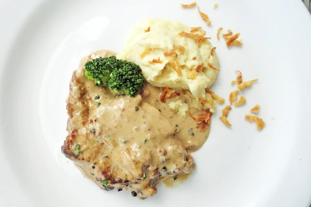 Beiriedschnitte in Pfeffersauce