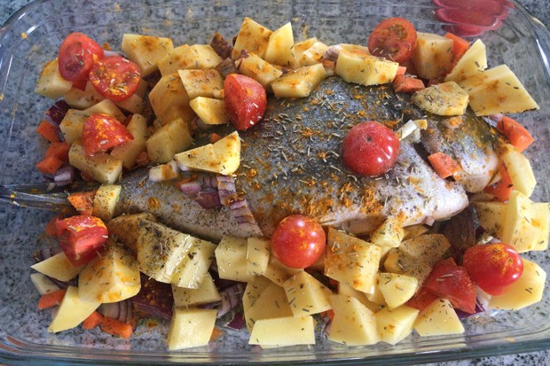 Dorade mit Kartoffeln