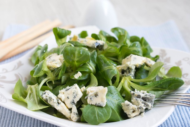 Vogelsalat mit Gorgonzola