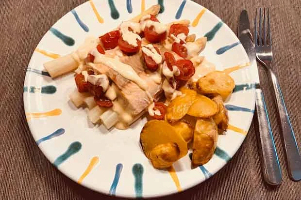 Lachs mit Spargel